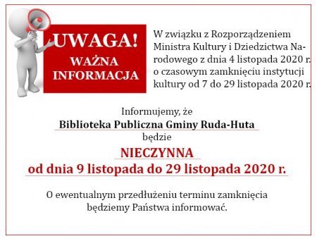 zamkniecie biblioteki listopad 20