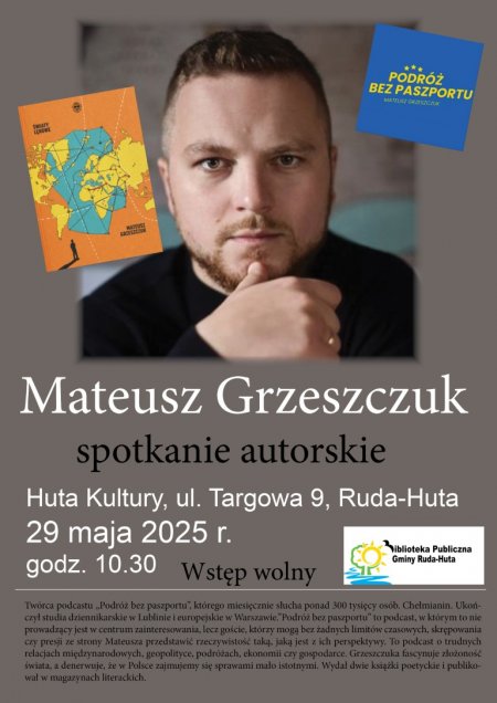 Mateusz Grzeszczuk spotkanie 29 maja godz. 10.30