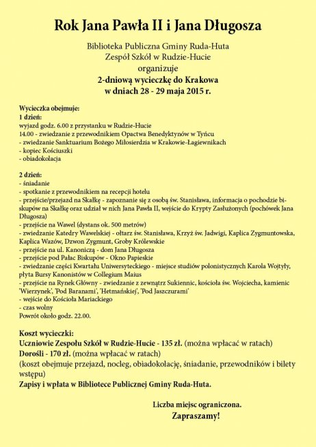 wycieczka kraków